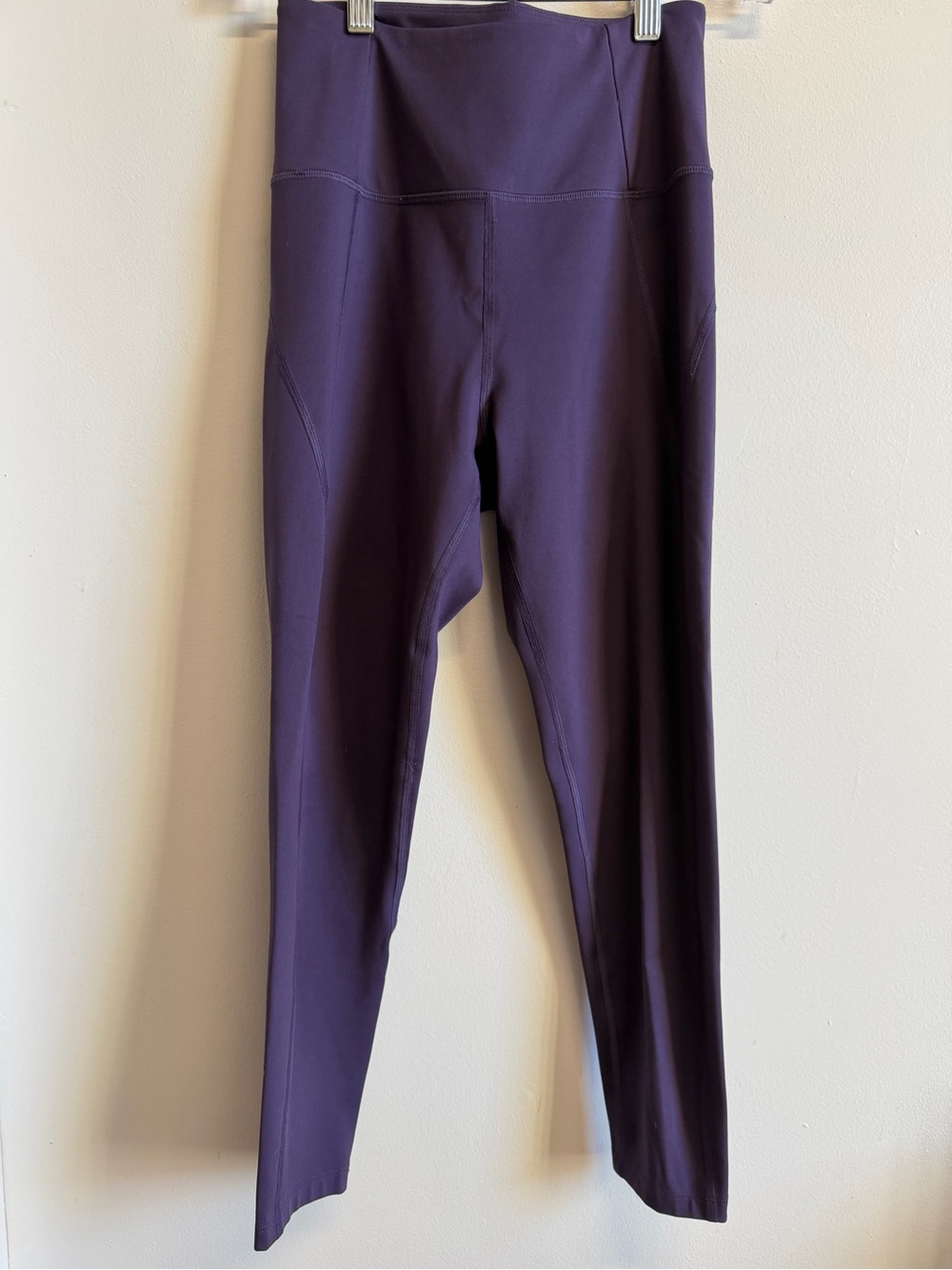 Girlfriend collective high-rise compressive, deep purple leggings size small